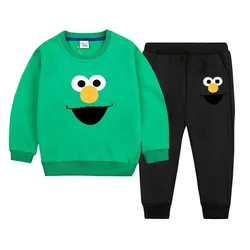 Autumn Baby Boy Clothes Fashion Printed T-shirts and Pants 2 Pieces Set Children Girls Casual Top Bottom Outfits Tracksuits