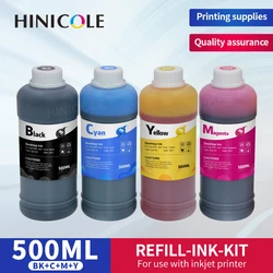 HINICOLE 500ML Universal Compatible Black Refill Ink Cartridge For HP For Epson For Canon For Brother CISS System Refill Dye