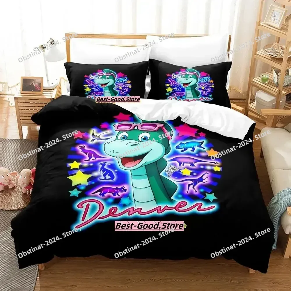 Denver the Last Dinosaur Jeremy Bedding Set Single Twin Full Queen King Size Bed Set Adult Kid Bedroom Duvetcover Sets Anime