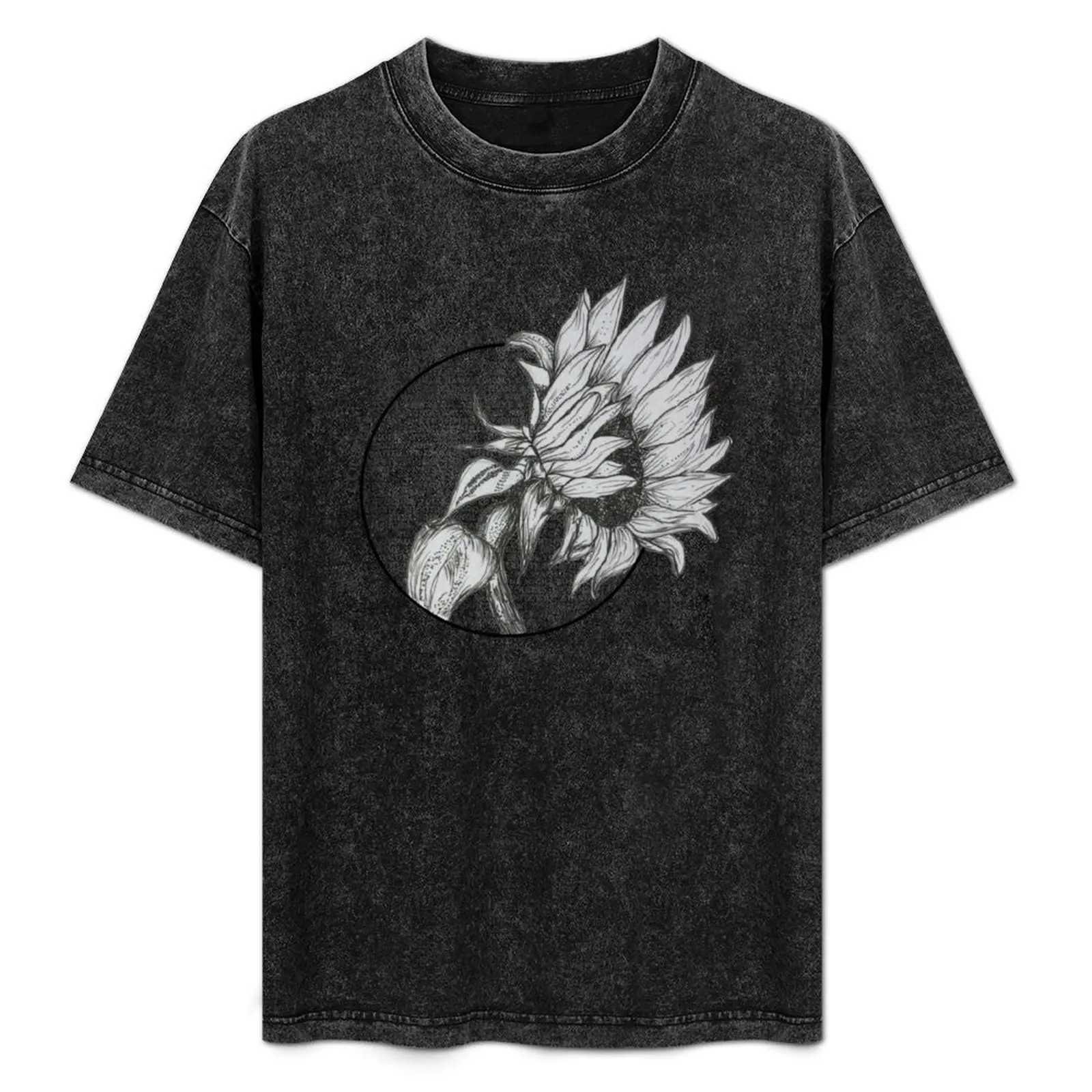 

Courteeners  Sunflower T-Shirt Basic Plain Tee for Spring and Summer