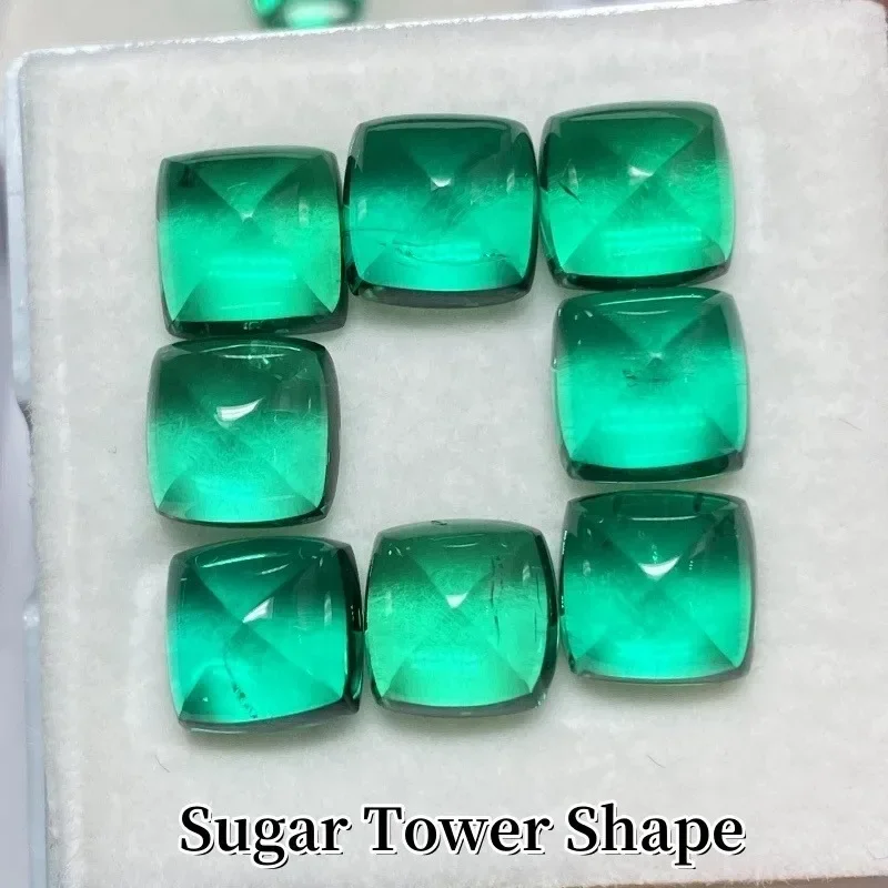 

New Lab Grown Colombia Emeralds Gemstone for DIY Jewelry Making Inlay Rings Pendant Earrings Materials with AGL Certificate