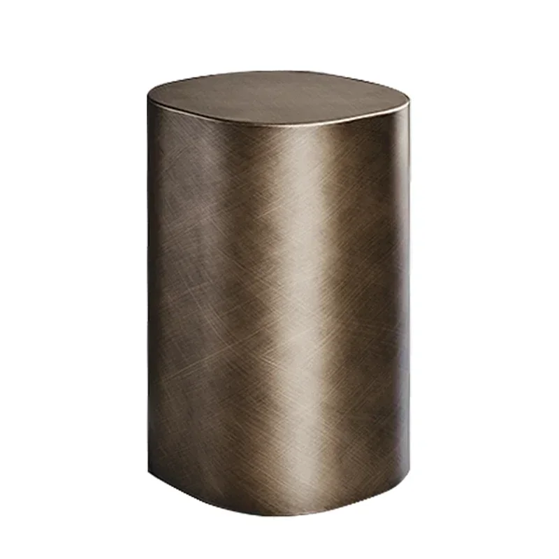 طاولة جانبية بيضاوية فنية، طاولة نهائية بلمسة نهائية مزخرفة، طاولة أنيقة لغرفة المعيشة وغرفة النوم والديكور الصناعي #1