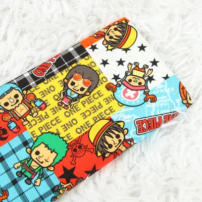 140cm Width Cartoon One Piece High Quality 100 Cotton Fabric for  DIY Patchwork Textile Tissu Home Clothing Sew Material