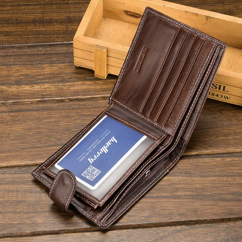Wallet with coin pocket top quality men wallets multifunction leather purse wallet male purse  brand