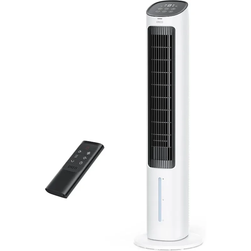 Ventiladores de refrigeración Dreo que soplan aire frío, enfriador de aire evaporativo de 40", ventilador de torre mejorado 2023 para dormitorio con 80 °   Oscilante