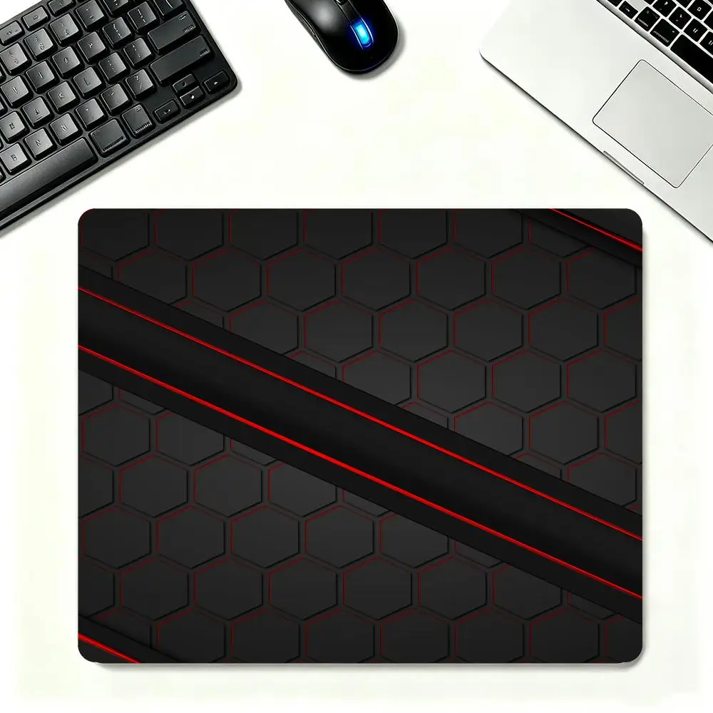 

Tech Hexagon & Network Gaming Mouse Pad Edge Non‑Slip Mouse Pad