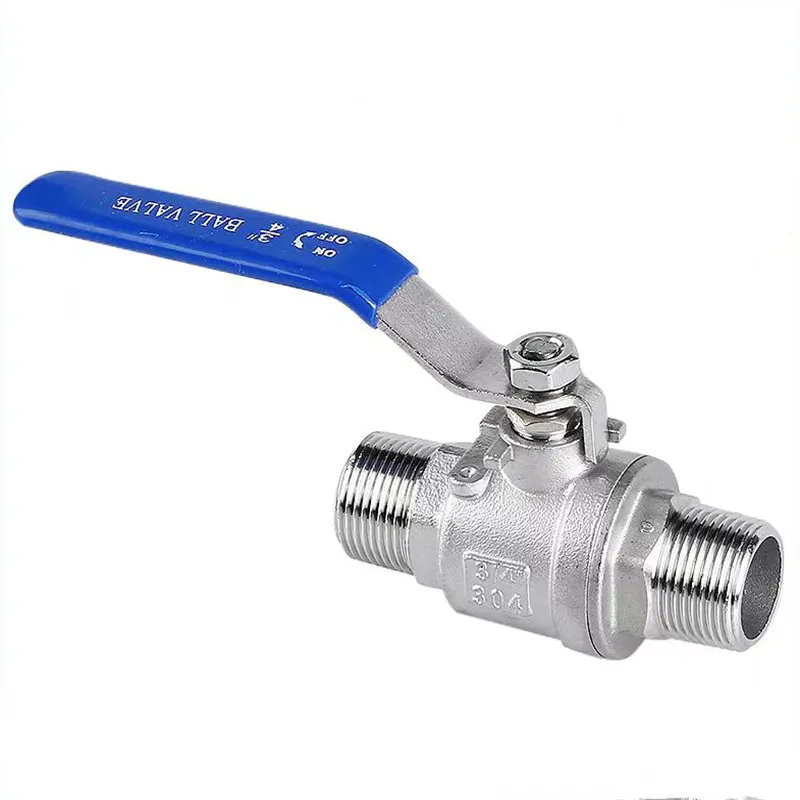 304 Stainless Steel Two Piece Ball Valve 1/4 3/8 1/2