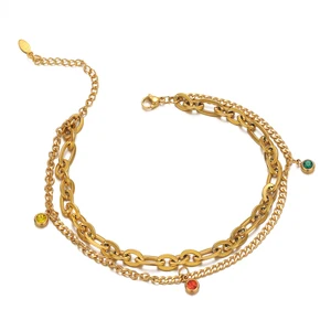 20 piezas de acero inoxidable de acero inoxidable de 6 mm cuentas de diez rianas de diez rianas colgantes de circon 8 mejores encantos de cristal de ventas para joyas - №8