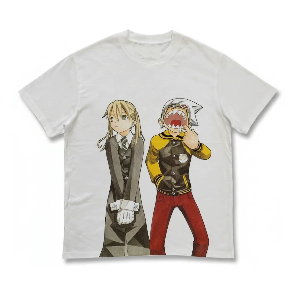 Soul Eater Maka Albarn Soul Evans Blair Anime Graphic T-Shirt Cotton Men Women Streetwear Tee