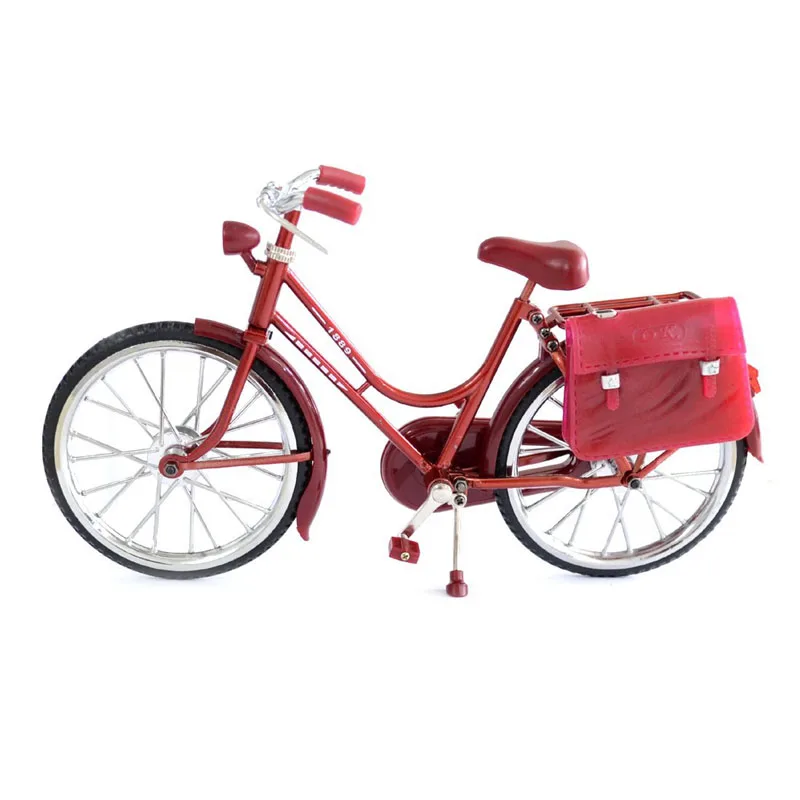 Classic Retro Bicycle Model Simulation Toy + Briefcase Lighter Desktop Decoration / Parents Elders Nostalgic Marry Bike Gift