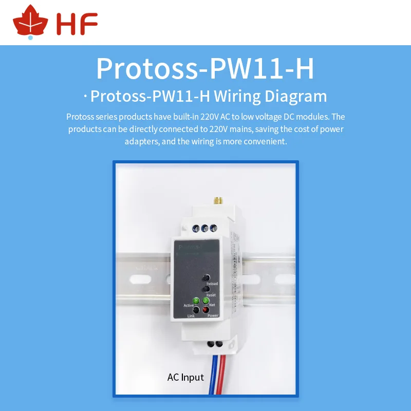 

DIN-Rail Serial Port RS485 To WiFi Converter IOT Device Protoss-PW11 AC110V~220V or DC Support Modbus TCP to RTU MQTT