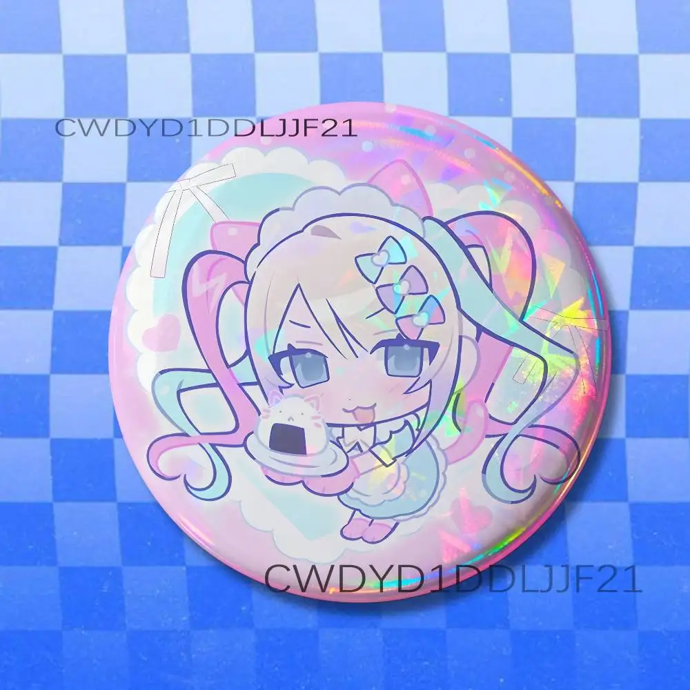 K-Kangel Needy Streamer Overload Button Pins Cool Anime Cosplay Badges Clothes Backpack Decorations Brooch Gifts view 3