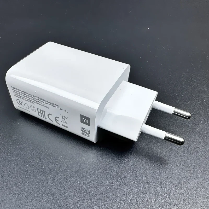 Original Xiaomi 18W Charger Fast Charge QC 3.0 EU Adapter For Redmi 12 10C 13R 12R Note 8 Pro 9 9T Poco M3 C40 Usb Type C Cable - náhled 2