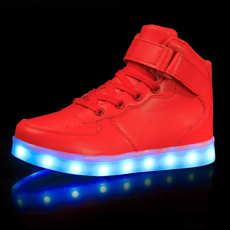 Pantofole a Led USB illuminate sneakers luminose kryovki scarpe per bambini incandescenti scarpe da ginnastica per bambini con suola leggera per