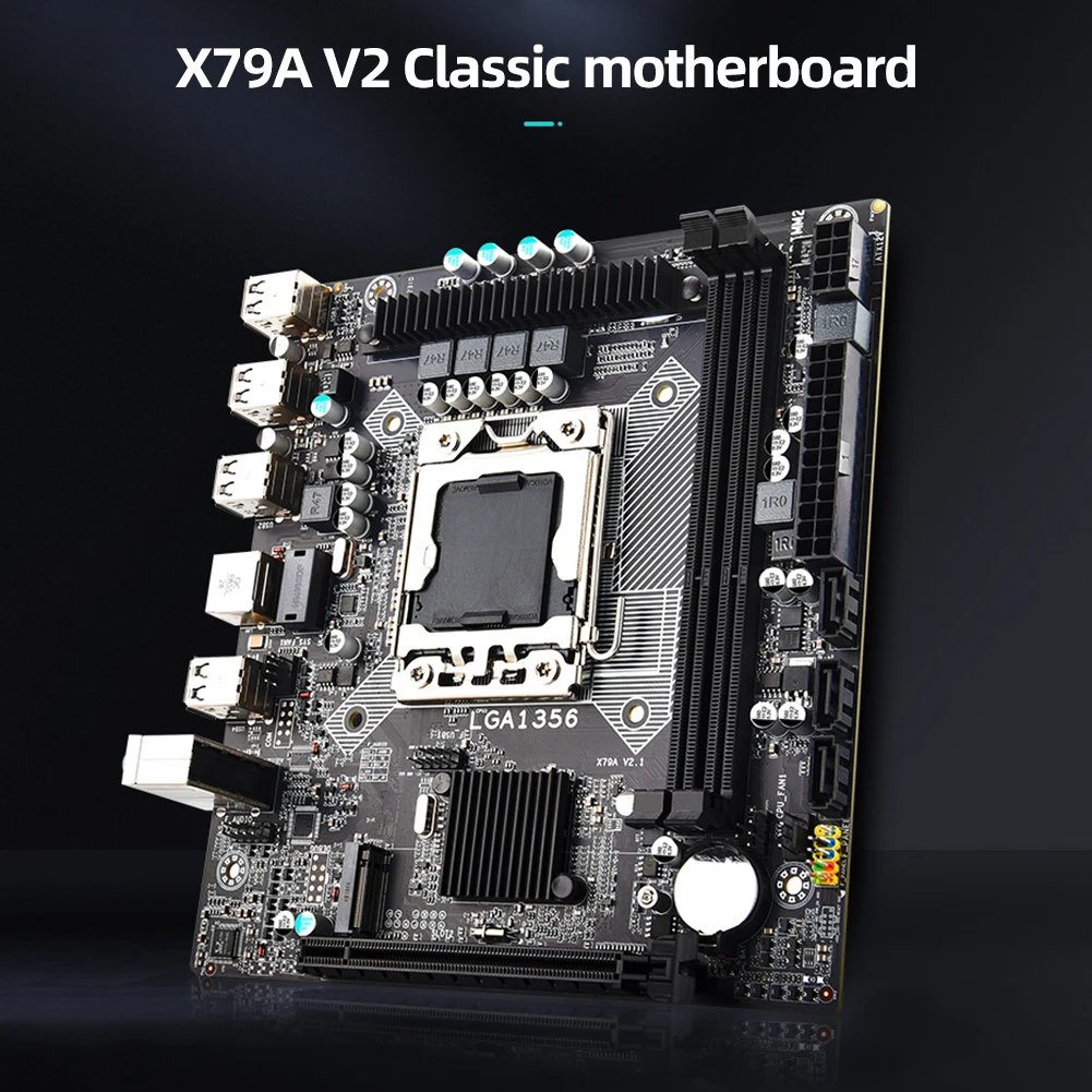 X79A Motherboard Kit LGA 1356 Desktop Motherboards Support DDR3 RAM With NVME M.2+ WIFI M.2 Interface USB3.0 SATA3.0 Base Plate