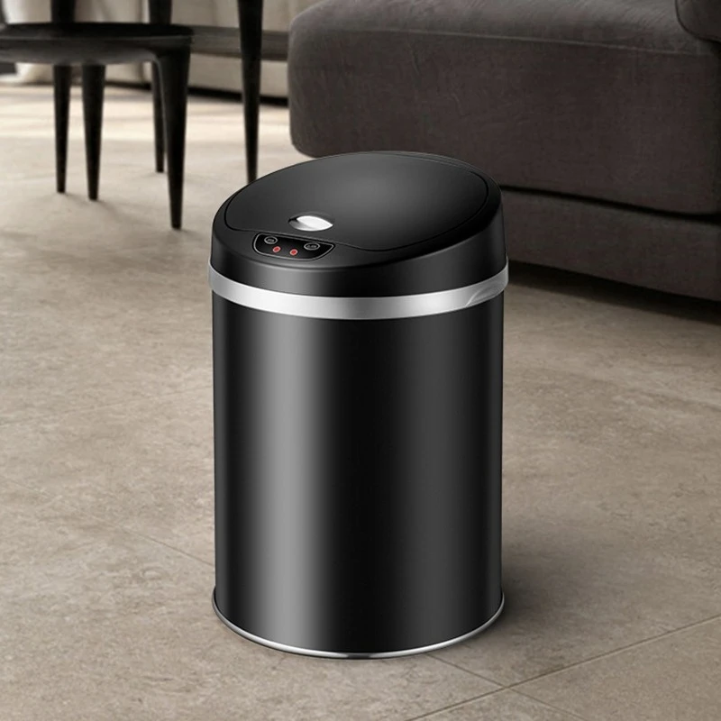 

Скандинавский умный сенсорный мусорный бак для дома, элитная гостиная, полностью автоматический электрический роскошный мусорный бак, товары для дома Maison FYWB