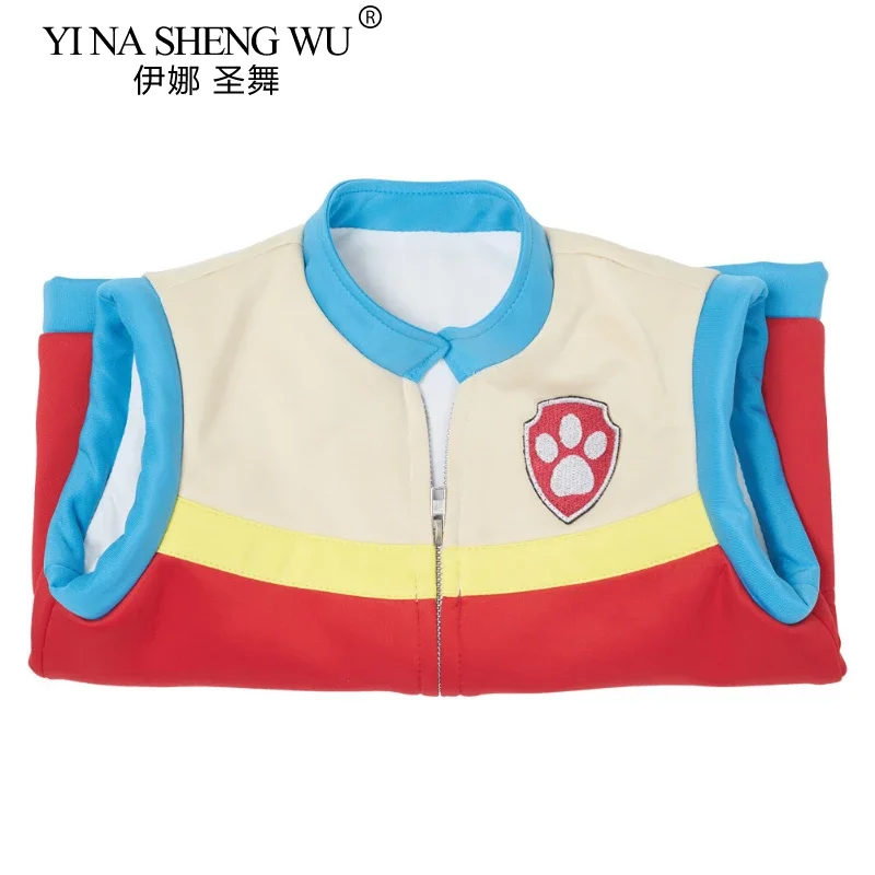 نباح دورية رايدر تأثيري ازياء الاطفال صبي فتاة عيد ميلاد الكابتن زي الكرتون دورية الكلب رايدر دور الحفلات Hallowee XI8788