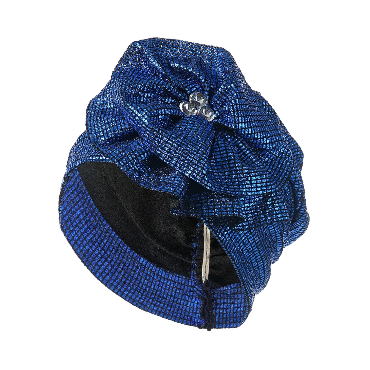 لامع زهرة عمامة قبعة هندية مسلم الحجاب بريق بونيه بيني النساء الكيماوي قبعة فقدان الشعر الحجاب حك Turbante Mujer