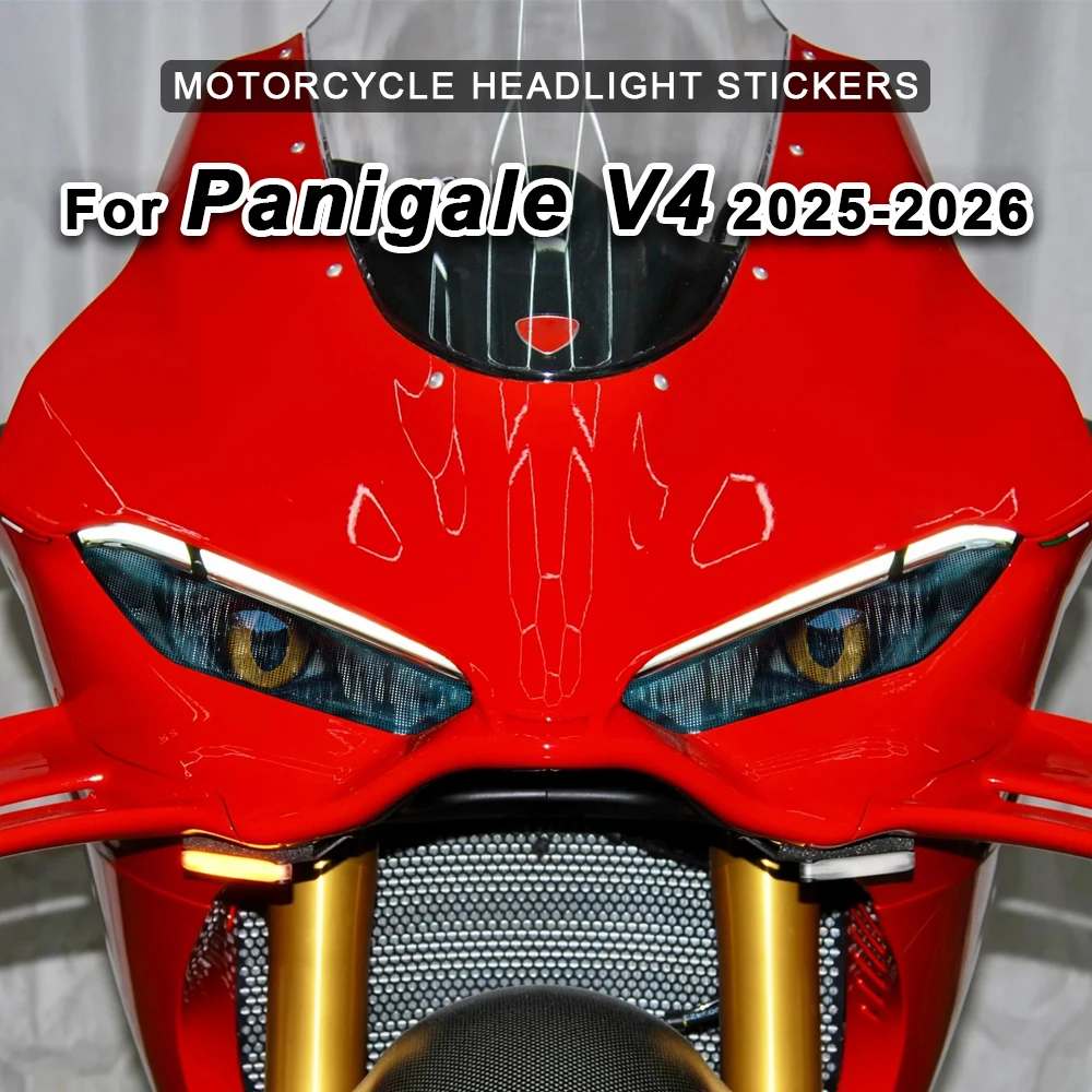 

Защитные наклейки на фары мотоцикла для Ducati Panigale V4 2025 2026, крутая наклейка на фару мотоцикла, модификация, аксессуары