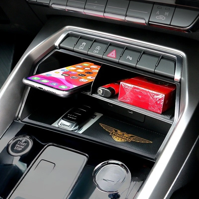 

Car Armrest Box for Audi A3 8Y 21 22 23 24 Center Console Organizer Tray Armrest Box Car Phone Holder Box Accessories