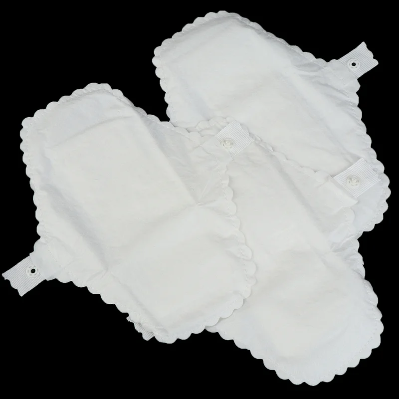 3Pcs Reusable Cotton Menstrual Cloth 18CM Washable Breathable Sanitary Panty Liners Feminine Hygiene Pads