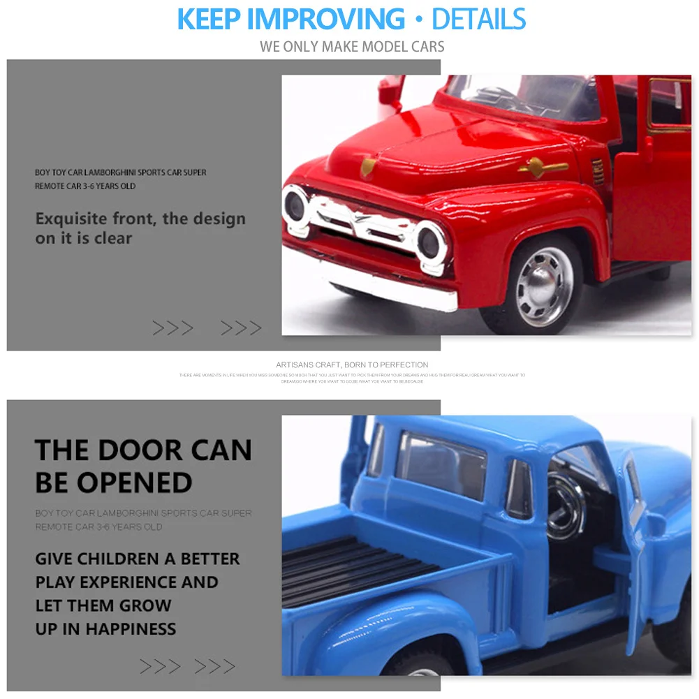 Red Alloy Toy Truck for Kids 2-8 3