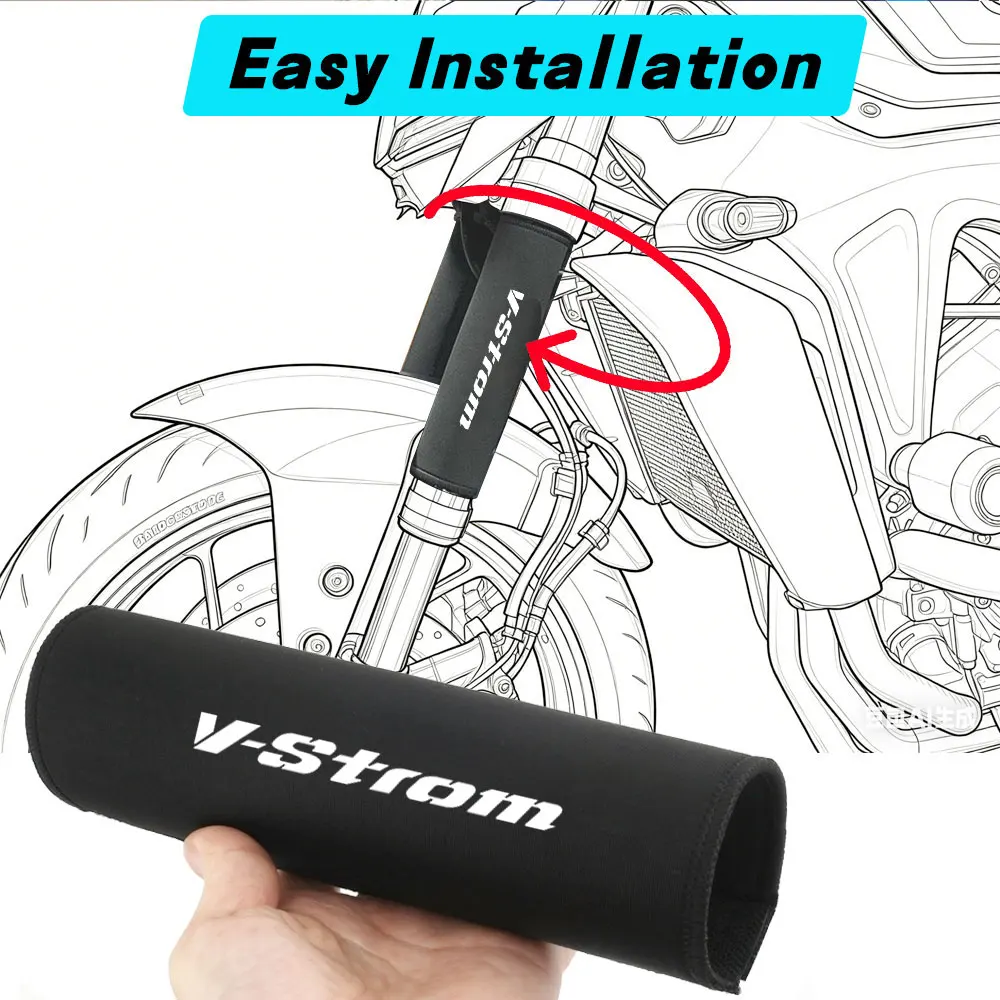 For Suzuki Vstrom DL800 DL1050 DL1000 DL 1050 1000 800 1000XT 1050XT Front Fork Protection Cover Shock Absorber Dust Proof Guard - view 3