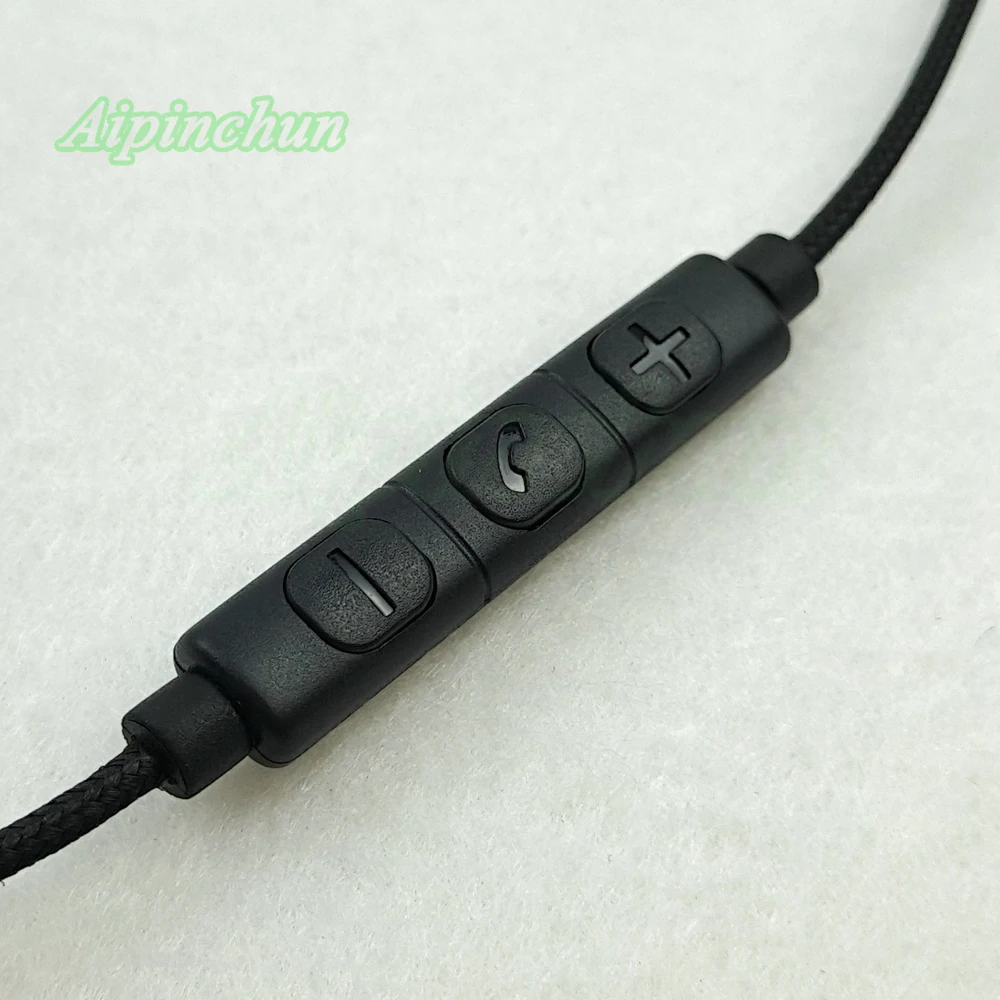 Aipinchun mmcx kopfhörer weiches ersatz kabel mit lautstärke regler für shure se215 se315 se425 se535 se846 t100