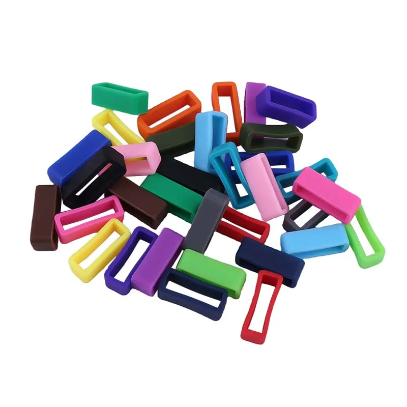 

10 pcs silicone watch strap loop circulating watch accessory activity ring 16mm 18mm 20mm 22mm 24mm 26mm rubber watch strap ring