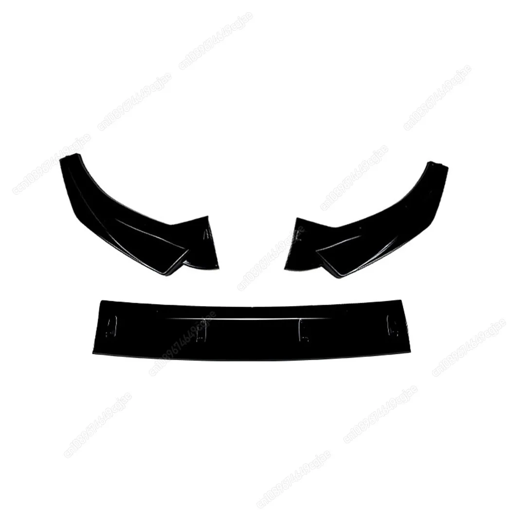 لأودي A3 S-Line S3 8V القياسية TDI TFSI 2013-2016 قبل تجميل الجبهة حافة مصد السيارة الناشر الفاصل بوديكيت ضبط تقليم الأسود #5