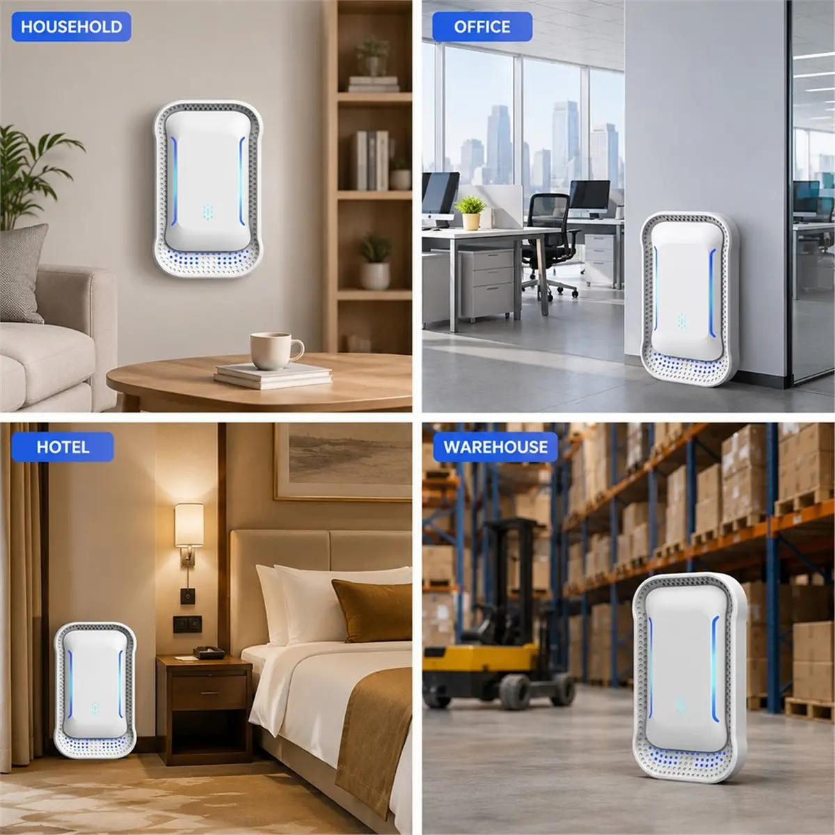 A1790K Portable Mini Freshener 3W Deodorizer Negative Ionizer Home Air Cleaner for Pets Smokers Toilet EU Plug SUMMER