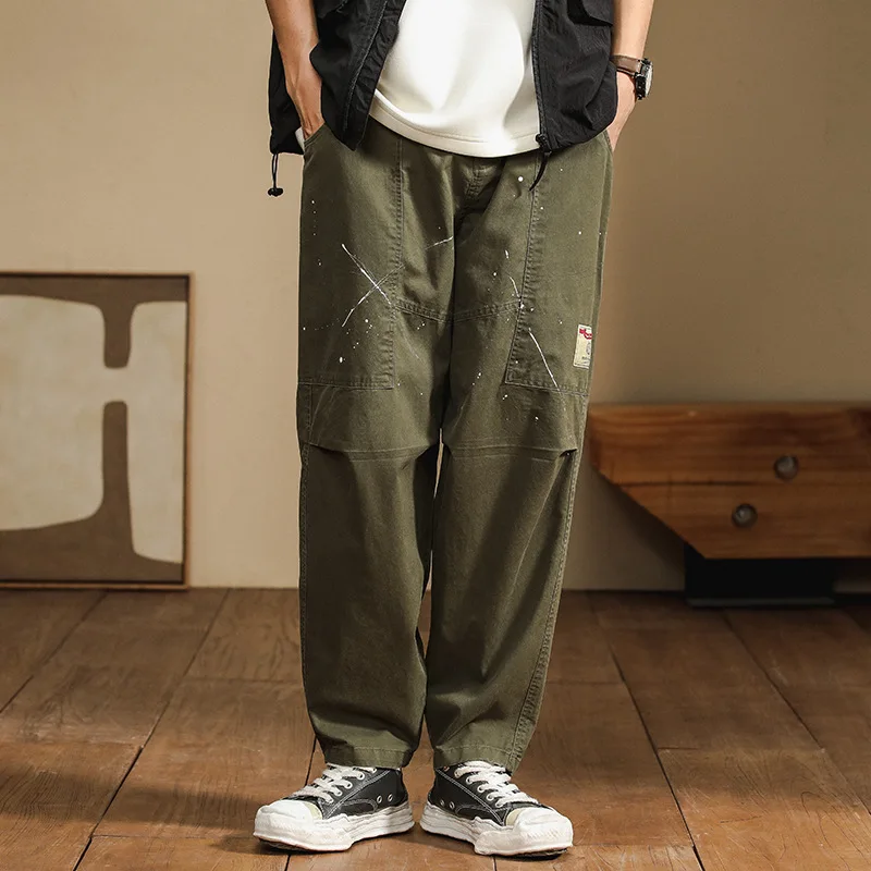 

Youthful Casual Trousers Men's Spring Autumn Trendy Loose Teenagers Versatile Long Pants American Sle Workwear Loose Fit