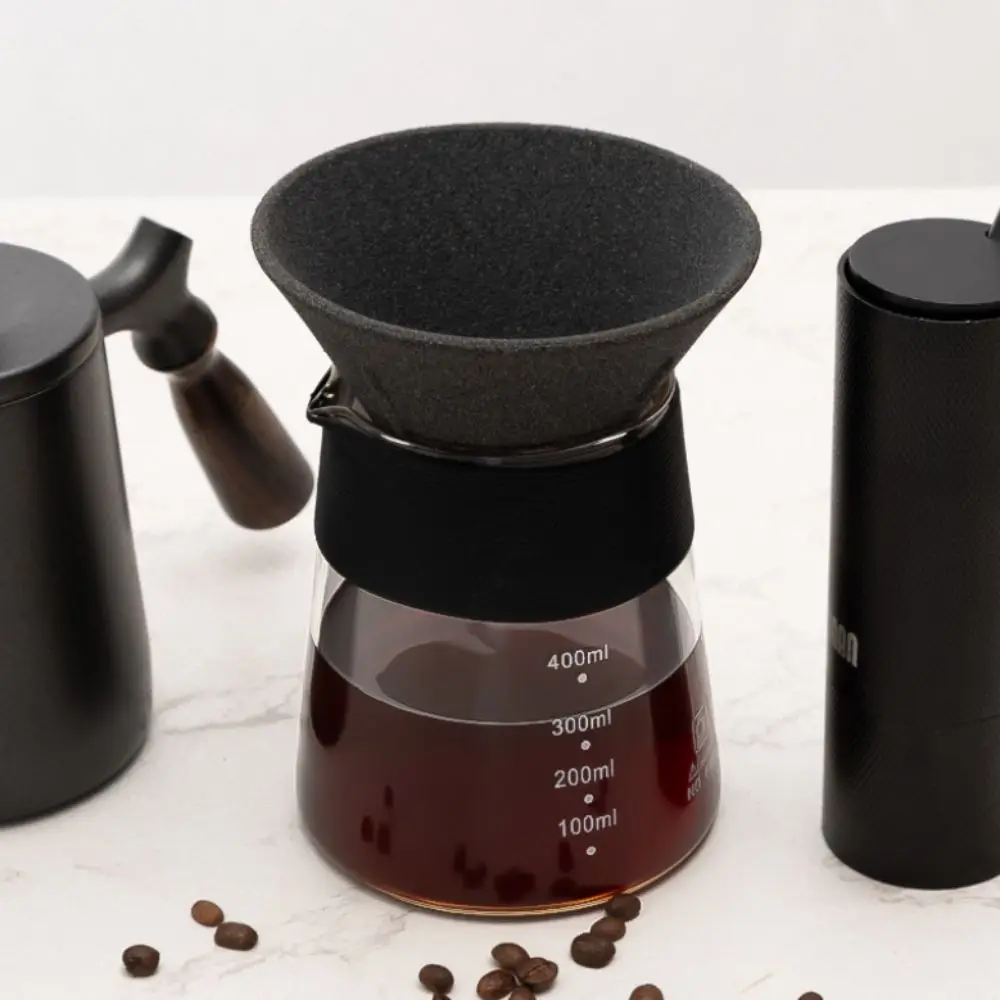 Unique Cone Shape Microporous Ceramic Coffee Filter Reusable Non-Porous Coffee Strainer Portable Tea Filter Travel