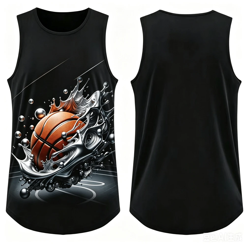 Outdoor Basketball Sports Male Vest Summer Comfortable Breathable Sleeveless Shirt Fashion Quick Dry Men's Tank Top Casual Tees