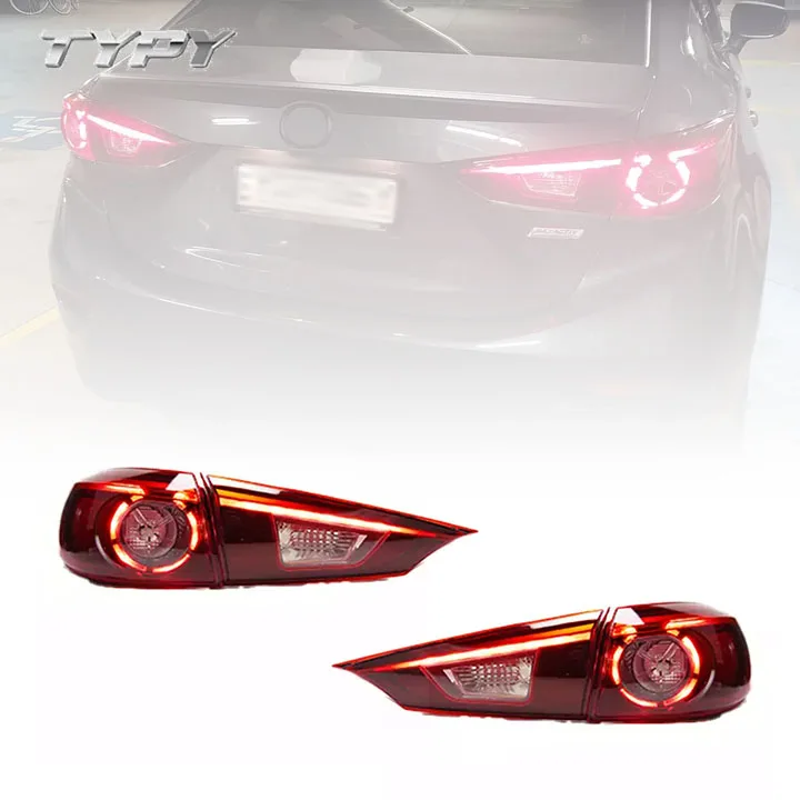

Car Tail Lamp Modified Taillights LED DRL Running Lights Fog Lights Rear Park for Mazda 3 Mazda3 Axela 2014-2017