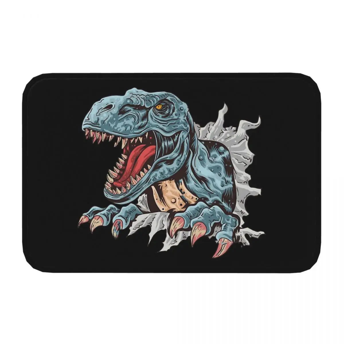 Jurassic Park Dinosaur Bedroom Mat Ferocious Tyrannosaurus Doormat Living Room Carpet Entrance Door Rug Home Decoration