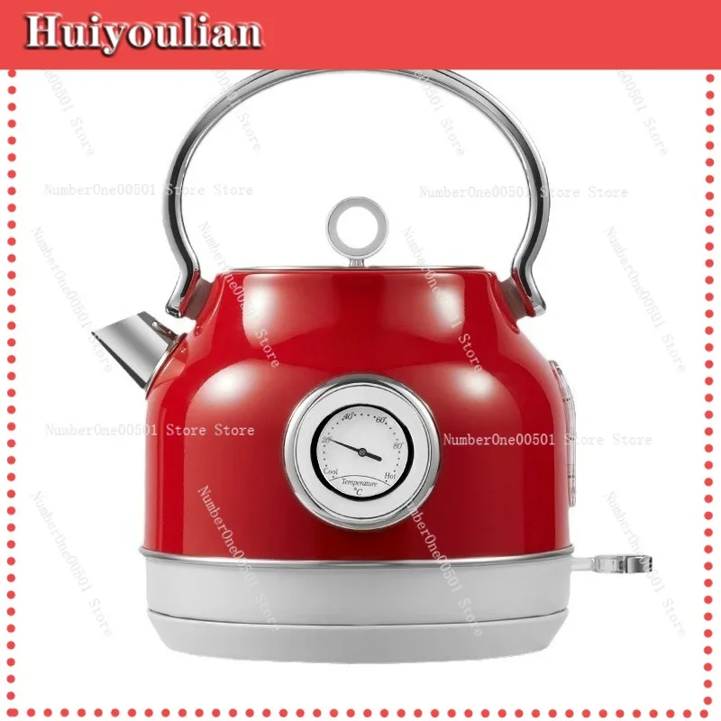 1.7L Retro Electric Kettle 304 Stainless Steel for Home Hotel Use -LBW095