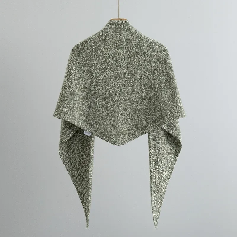 Autumn and Winter New Cashmere Triangle Design Fashion Shawl Warm Knitted Scarf for Women