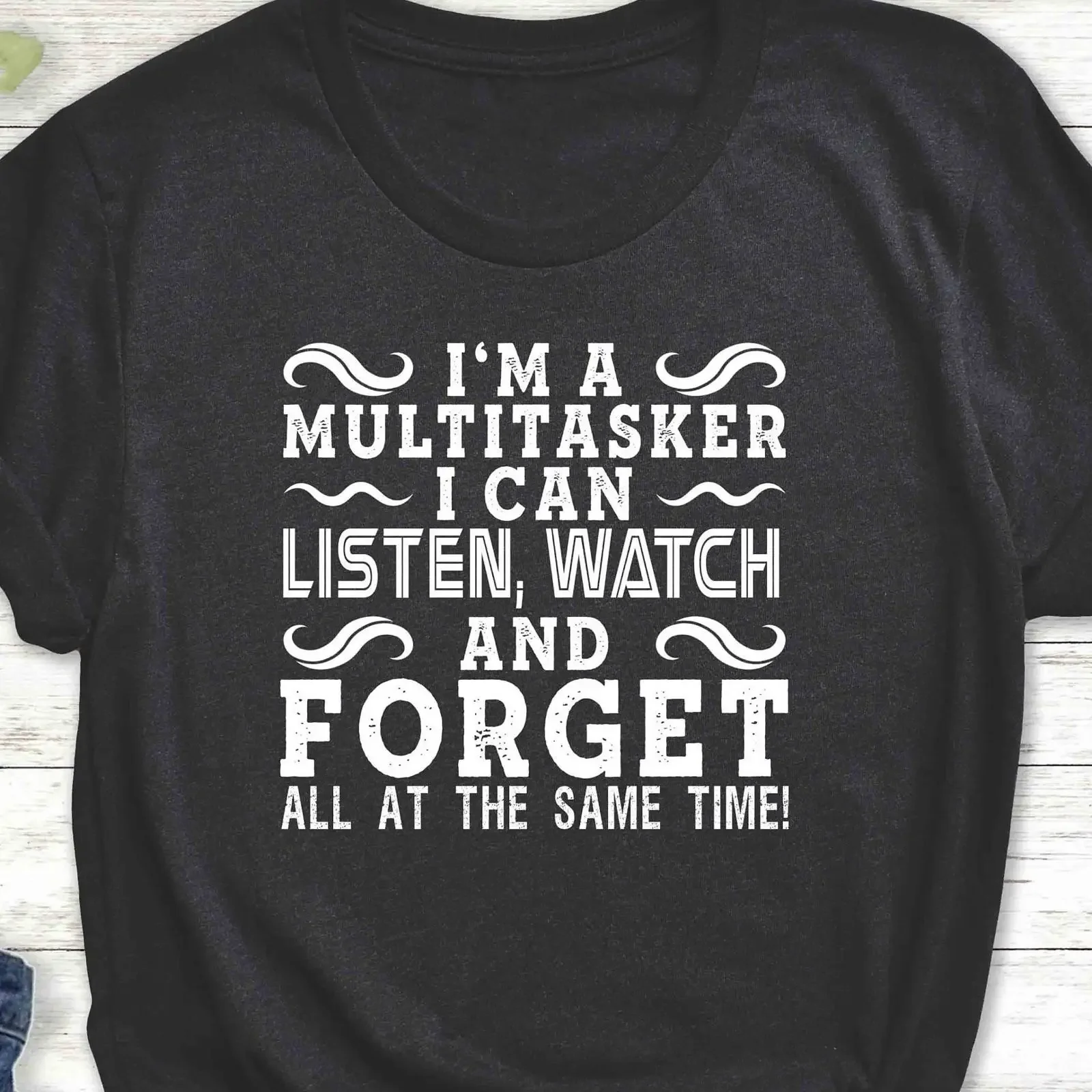 Multitasker Sarcasm T Shirt Funny  vintage Washed Versatile graphic Breathable Casual Soft homme Top For Everyday Wear Stylish