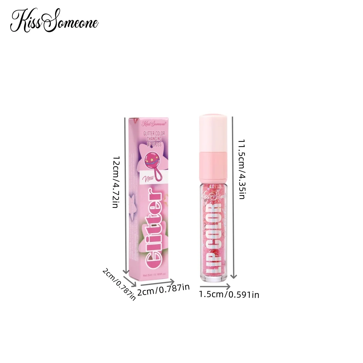 6가지 색상의 컬러 체인지 립글로스 미러 글로스 립 에센스가 입술에 오래 지속되는 보습과 촉촉함을 선사합니다.
