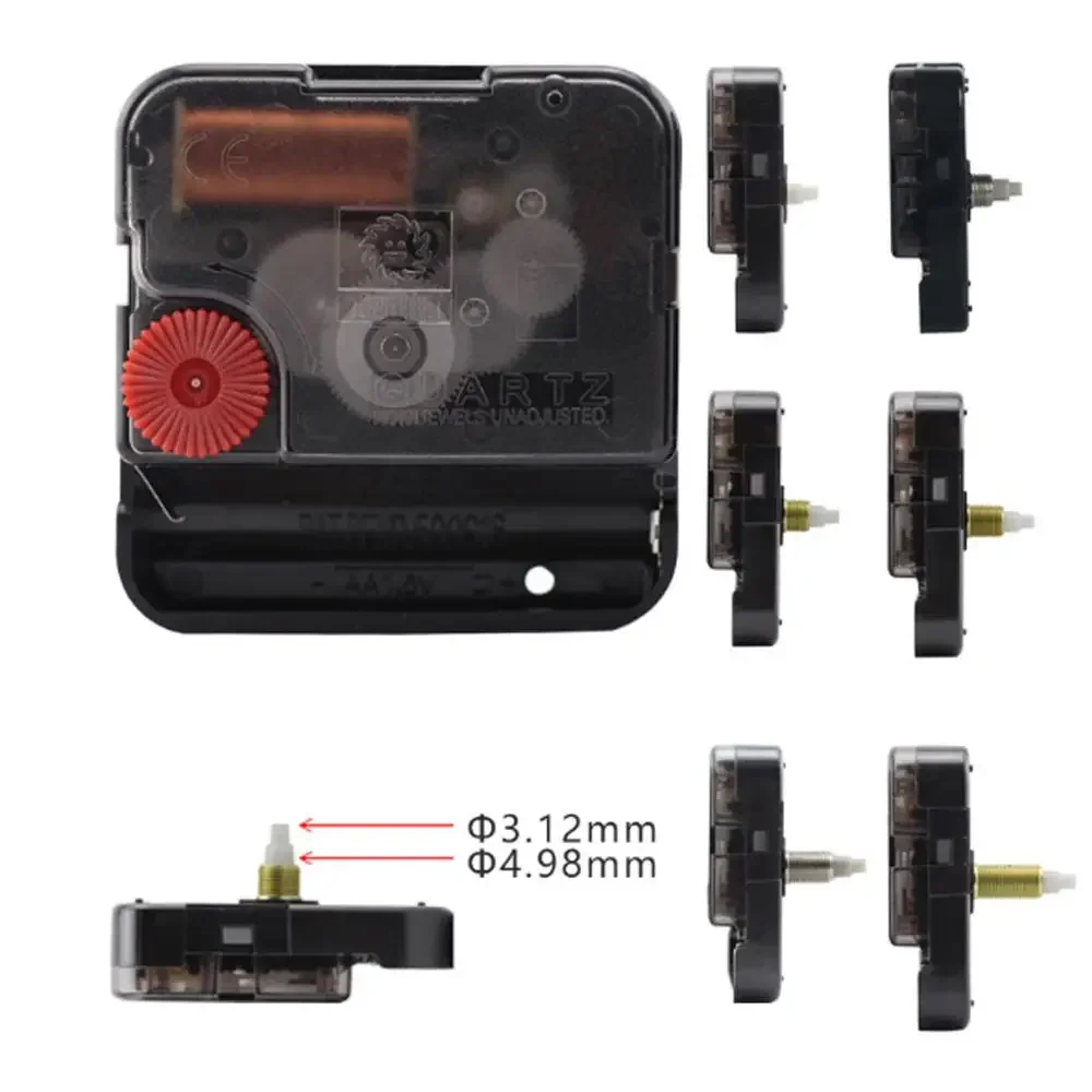 

Sweep Type Silent Clock Movement Mechanism 12888 Replacement Wall Quartz Clock Motor Repair Accessories 6 Sizes Shafts