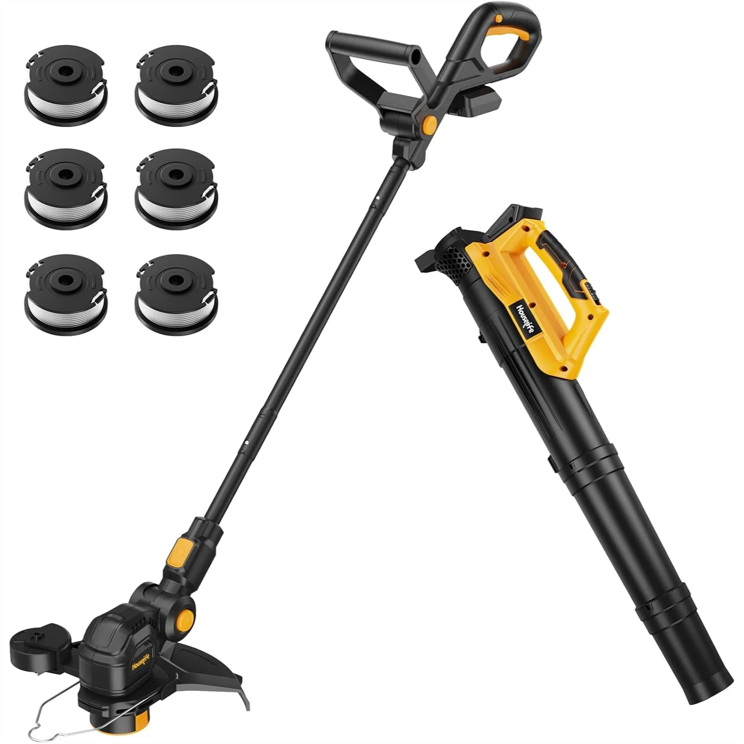 

Cordless Weed Eater & Leaf Blower Combo, 12" String Trimmer Edger 3-in-1, Auto-Feed, Compatible with Dewalt 20V Max Battery