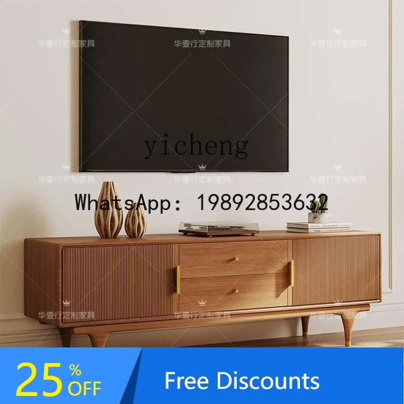 

x1 Американский ретро шкаф для телевизора из цельного дерева, средневековая гостиная, простой шкафчик