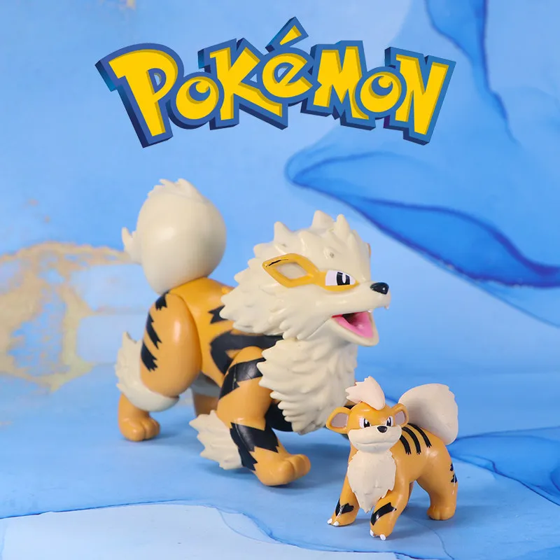 WCT Official Growlithe Arcanine Figure Pokemon Collectible Model Toy view 2