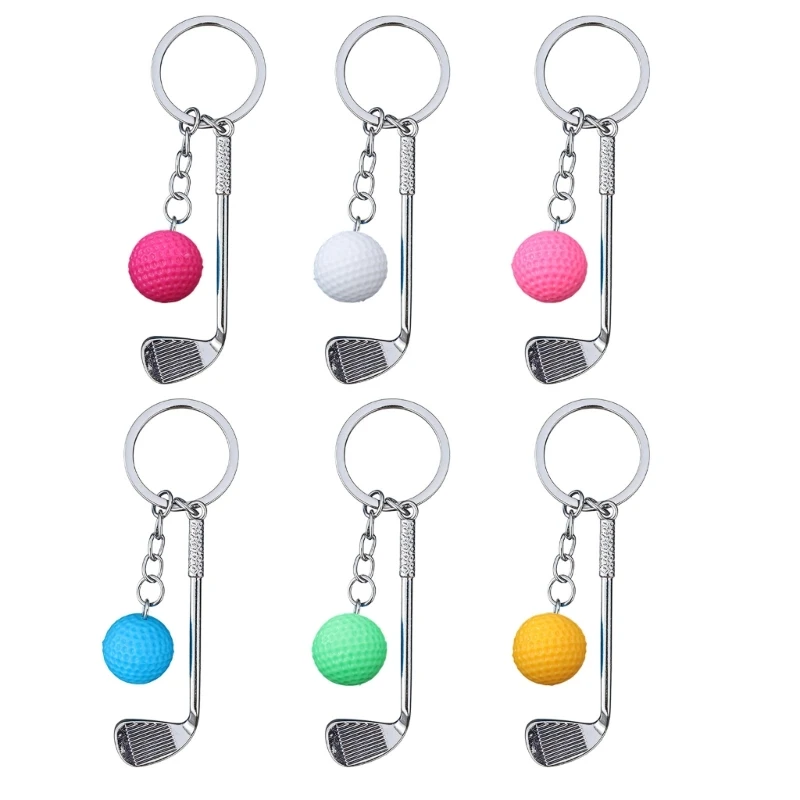 Backpack Keyring Ornament Golf Ball Chain Pendant Gift for Friend Adult