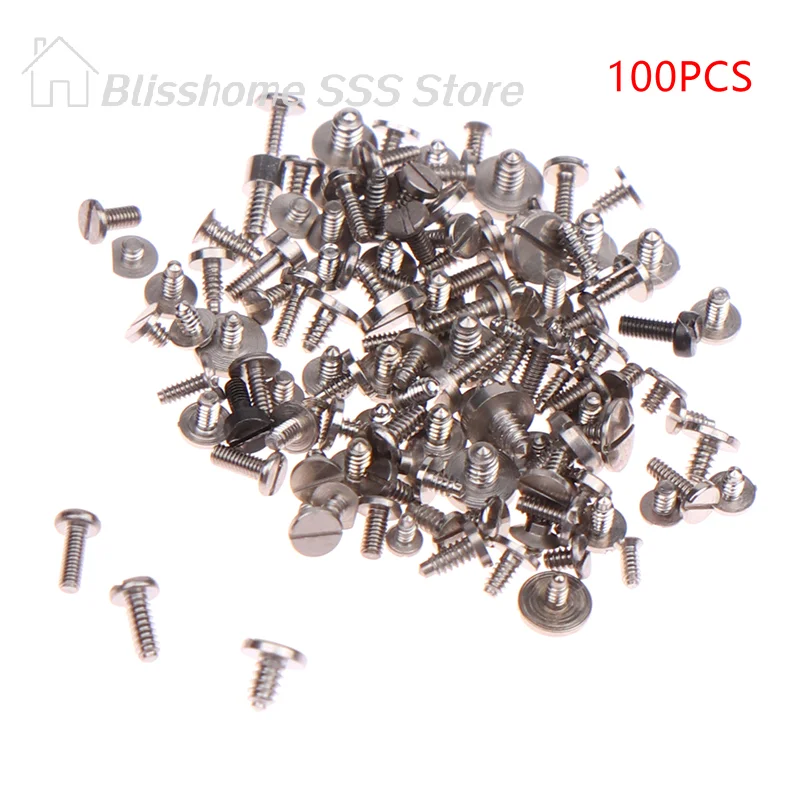 【S】100Pcs Tiny Precision Mixed Multi-size Watch Screws Movement Repair Tools Part For Watchmaker for Various Tasks