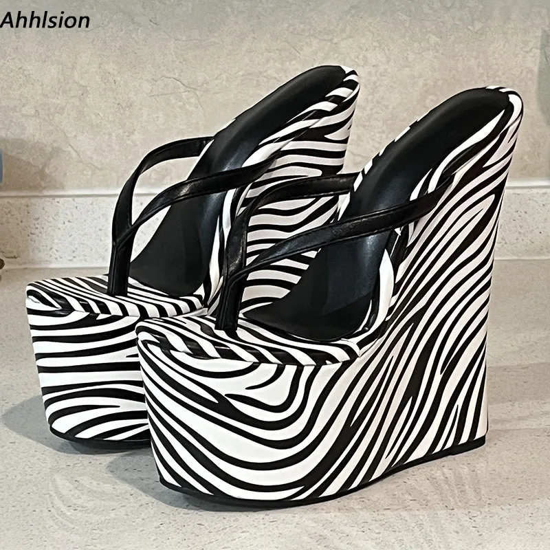 

Ahhlsion/женские летние сандалии с открытой пяткой, шлепанцы на танкетке, высокие каблуки с круглым носком, черные вечерние туфли, женские размеры США, большие размеры 4-15