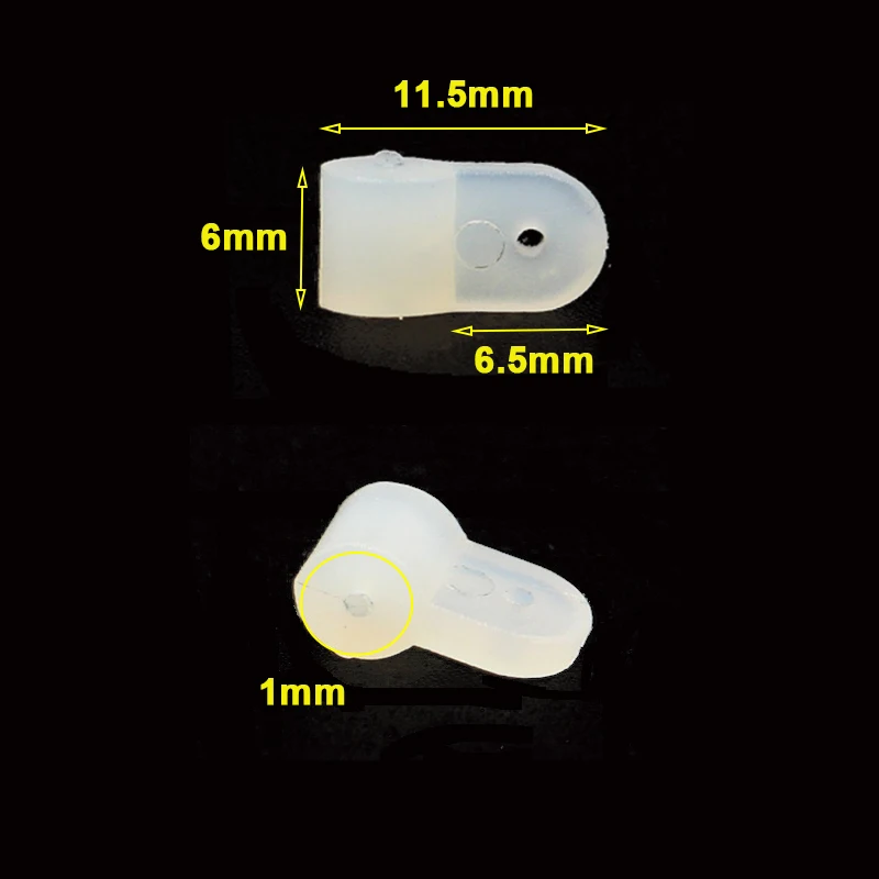 20 sztuk Nylon złącze wahacza rocker head 1.0mm 1.7mm rocker knuckle zawieszenie głowy dla RC puszczania samolotów akcesoria DIY