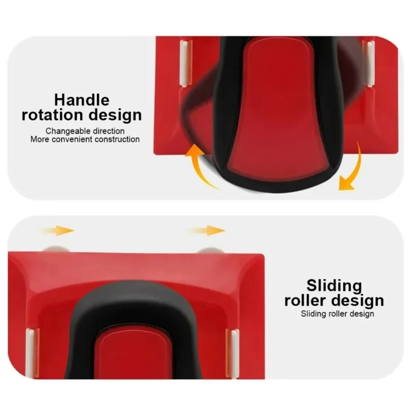 Red Nylon Bristles Paint Edger for Home Interior Plastic Wall Cutting in Corner And Edges Painting Tool with Pad - view 6