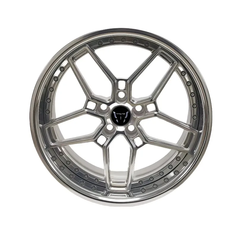 Factory Custom Aluminum 2-Piece Forged Alloy Wheels 17 18 20 21 22 24 26 Inch Passenger Rims 5x112 5x120 5x114.3 Rims